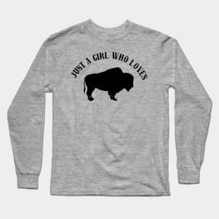 Just A Girl Who Loves The Old West Long Sleeve T-Shirt